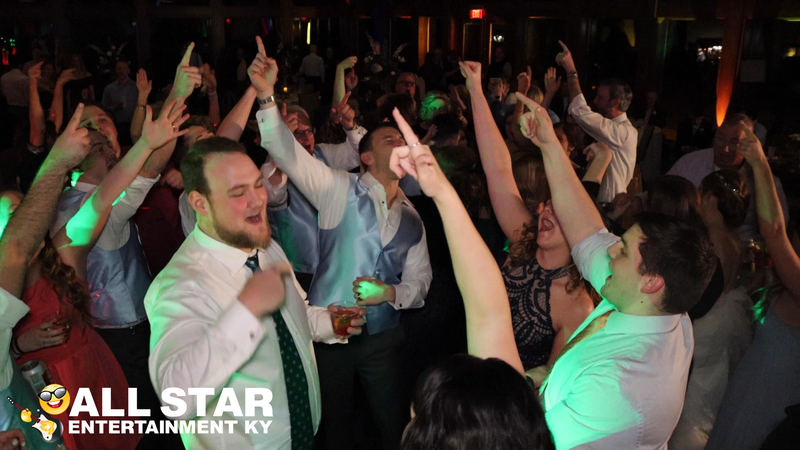 Kentucky DJ rocking a hyped-up crowd.